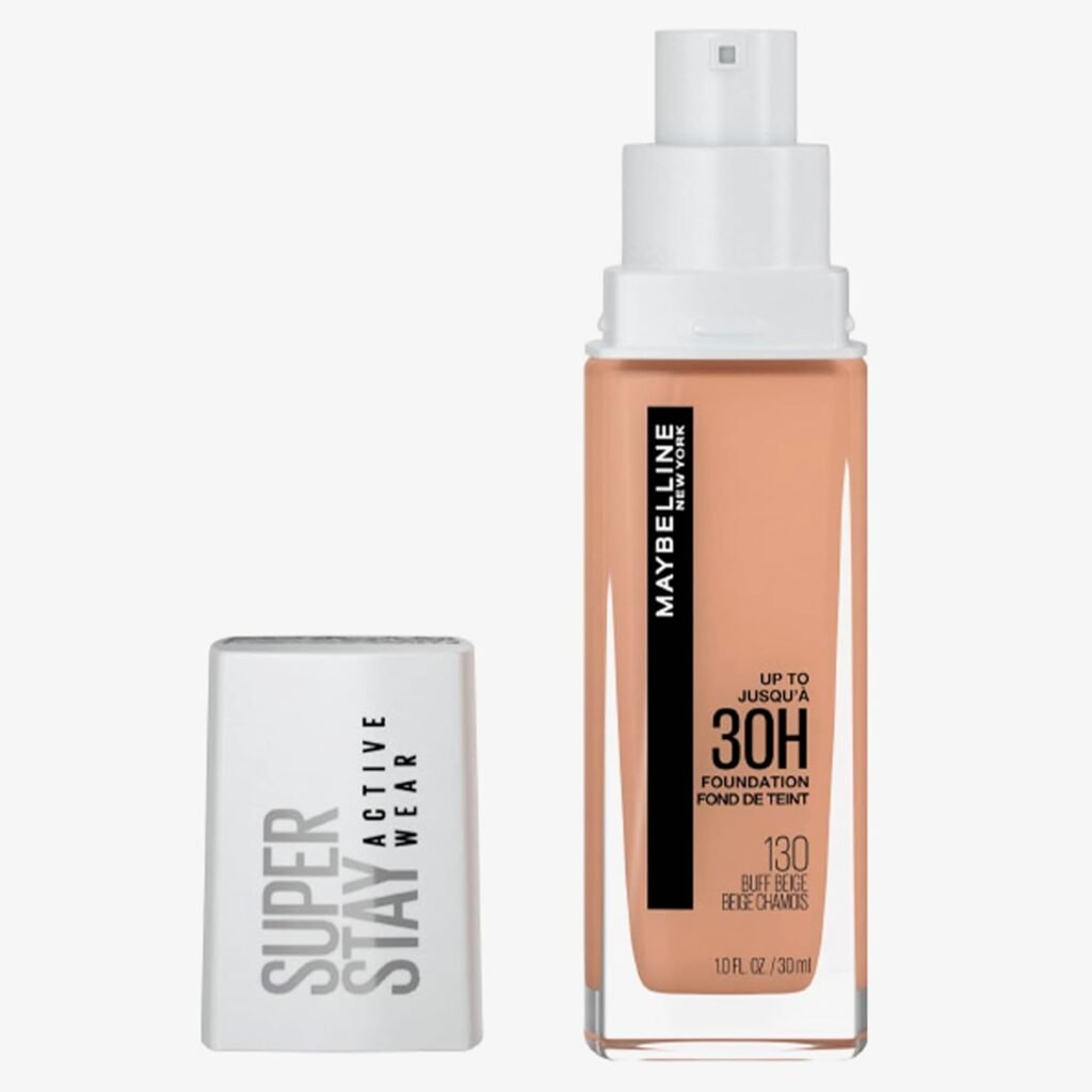 Maybelline NY Base Alta Cobertura Super Stay Active Wear Resistente ao Suor Alta Duração até 30h na Pele 30ml