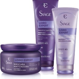 Eudora Kit Siàge Loiro Expert Shampoo + Condicionador + Máscara Matizadora